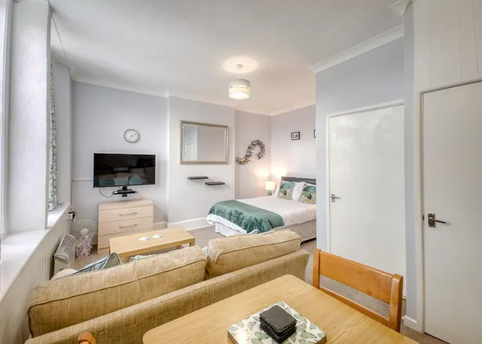 Apartment 4 - Large Studio - Sea Front Location - Rear Views-Free Parking